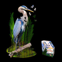 Load image into Gallery viewer, Madd Capp I AM BLUE HERON Animal-Shaped Jigsaw Puzzle, 300 Pieces