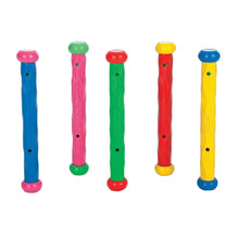 Load image into Gallery viewer, Intex Pool Diving Toys Set of 3: Underwater Fun Balls, Fish Rings, Play Sticks with a Drawstring Bag