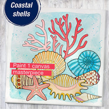 Load image into Gallery viewer, Faber-Castell Paint by Number Watercolor Coastal - Paint by Number Kit, Beach and Ocean - Adult and Teen Craft Kits