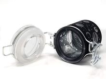 Load image into Gallery viewer, Airtight Glass Storage Jar: Black Frosted Galaxy - MINI