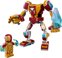 Load image into Gallery viewer, LEGO Marvel Iron Man Mech Armor Building Kit; Collectible Mech and Minifigure for Iron Man Fans Aged 7+ (130 Pieces)