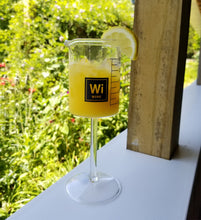 Load image into Gallery viewer, Drink Periodically Set of 4 Lab Beaker Wine Glasses with Periodic Table Wine Element Square