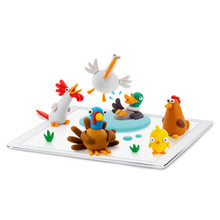 Load image into Gallery viewer, Hey Clay Farm Birds - Colorful Kids Modeling Air-Dry Clay, 18 Cans with Fun Interactive App