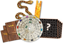 Load image into Gallery viewer, EXIT: The Game Set of 3: The Sacred Temple, The Gate Between Worlds, and The Cemetery of The Knight and Drawstring Bag