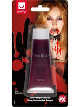 Load image into Gallery viewer, Smiffys Make-Up FX Zombie Set of 2: Fake Blood 3.3 oz., Red, and Liquid Ammonia-Free Latex 16 oz., Clear