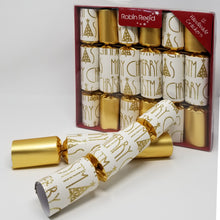 Load image into Gallery viewer, Robin Reed English Holiday Christmas Party Crackers, Pack of 12 x 10" - Deco Merry Christmas