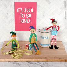 Load image into Gallery viewer, The Elf on the Shelf Elf Mates Three-Pack &amp; Storybook, Chef, Toy Maker, and Cobbler Elves