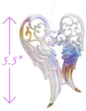 Load image into Gallery viewer, Kurt Adler Fantastical Christmas Ornament Set of 5: 2 Unicorns and 3 Shimmering Wings, with Hangers