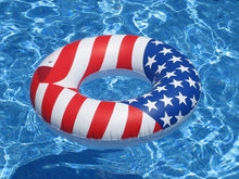 Load image into Gallery viewer, Swimline Americana Inflatable Swimming Pool, 36" Swim Ring, 72" Doodle, 22" Ball, 75" Mattress, Bag