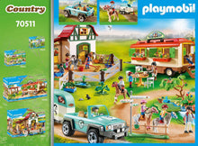 Load image into Gallery viewer, PLAYMOBIL Car with Pony Trailer