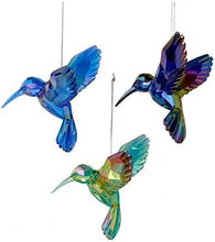 Load image into Gallery viewer, Kurt Adler Iridescent Hummingbird Ornaments with Hangers Set of 9