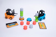 Load image into Gallery viewer, Fat Brain Toys Forklift Frenzy Fast-Paced Barrel Stacking Game