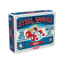 Load image into Gallery viewer, Schylling Micro Kit - Steel Works Racer 1 - A Classic Construction Set