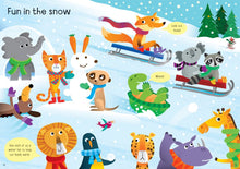 Load image into Gallery viewer, Usborne Little Stickers Funny Hats Paperback Book