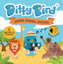 Load image into Gallery viewer, DITTY BIRD Baby Sound Book: Safari Animal Sounds Book for Babies