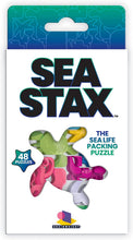 Load image into Gallery viewer, Brainwright Cat STAX The Perrfect Puzzle, Dog Pile The Pup &amp; Sea STAX The Deep Sea Creature Shaped Pattern Puzzle Packing Game