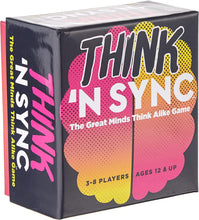 Load image into Gallery viewer, Gamewright Party Game Set of 4: Think 'N Sync, In a Pickle, Say It!, Hit or Miss with Myriads Drawstring Bag