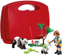 Load image into Gallery viewer, PLAYMOBIL Panda Caretaker Carry Case