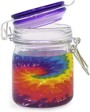 Load image into Gallery viewer, Airtight Glass Storage Jar: Tie Dye - MEDIUM