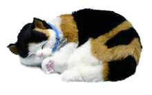 Load image into Gallery viewer, Perfect Petzzz Calico Cat Soft Toy Blue Tote Plush Breathing Pet Myriads Drawstring Bag