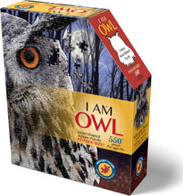 Load image into Gallery viewer, Madd Capp I AM OWL Bird-Shaped Jigsaw Puzzle, 535 Pieces
