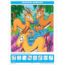 Load image into Gallery viewer, School Zone Hidden Pictures Activity Workbook for Ages 5 and up, 64 Pages by Julie Orr (Paperback)