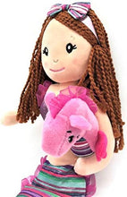 Load image into Gallery viewer, The Petting Zoo, Mermaid Doll with Seahorse Stuffed Animal- Great Gifts for Girls, Mermaid Plush Doll with Seahorse Plush Toy, Pink 17 inch