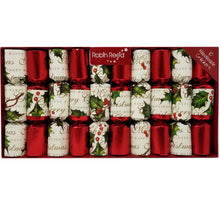 Load image into Gallery viewer, Robin Reed English Holiday Christmas Crackers - Bows and Berries, 10 Count