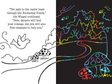 Load image into Gallery viewer, Peter Pauper Press Enchanted Forest Scratch and Sketch Activity Book, 5 Years and Up, 20 Spiral-Bound Pages with Wooden Stylus by Lee and Tom Nemmers