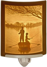 Load image into Gallery viewer, First Catch Curved Porcelain Lithophane Night Light