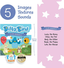 Load image into Gallery viewer, DITTY BIRD Baby Sound Book: Cute Animals Touch and Feel Sound Book