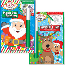 Load image into Gallery viewer, Lee Publications Set of 2: Christmas Santa's Workshop &amp; Rock'n Around The Tree Picture &amp; Game Books