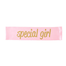 Load image into Gallery viewer, Stephan Baby 1st Birthday Satin Celebration Stash "Special Girl" Pink