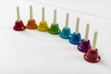 Load image into Gallery viewer, Rhythm Band KidsPlay 8-note Handbell Set