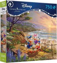 Load image into Gallery viewer, Ceaco 750 Piece Thomas Kinkade Disney Dreams - Donald and Daisy, A Duck of a Day Jigsaw Puzzle