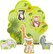 Load image into Gallery viewer, Legler Animal Shape Sorting Game Jungle