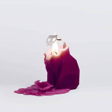 Load image into Gallery viewer, PyroPet Kisa Candle: Burgundy - Unscented