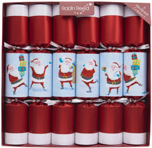 Load image into Gallery viewer, Robin Reed Racing Santa Jingle Bells Christmas Crackers, Set of 6 (13")