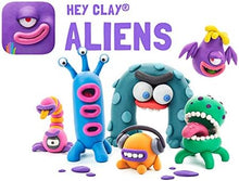Load image into Gallery viewer, Fat Brain Toys Hey Clay Aliens - 15 Can Modeling Air-Dry Clay - Hey Clay - Aliens - New Set Arts &amp; Crafts for Ages 5 to 10