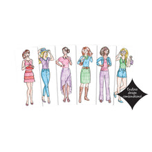 Load image into Gallery viewer, Fashion Plates Classic Styles — Mix-and-Match Drawing Set — Make 100s of Fabulous Fashion Designs — Ages 6+