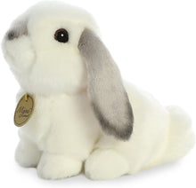Load image into Gallery viewer, Aurora Miyoni Plush - Lop Eared Rabbit with Grey Ears, 8"