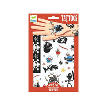 Load image into Gallery viewer, Djeco Pirates Temporary Tattoos