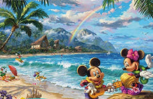 Load image into Gallery viewer, Ceaco Thomas Kinkade The Disney Collection Mickey and Minnie in Hawaii Jigsaw Puzzle, 750 Pieces