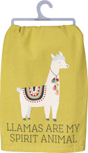 Load image into Gallery viewer, Primitives by Kathy Dish Towel - Llamas Are My Spirit Animal
