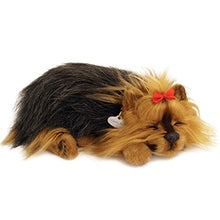 Load image into Gallery viewer, Yorkie Authentic Breathing Petzzz by Perfect Petzzz with Pink Tote For Plush Breathing Pet