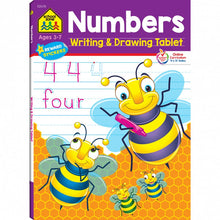 Load image into Gallery viewer, School Zone Numbers Writing &amp; Drawing Tablet for Ages 3-7, 96 Pages by Joan Hoffman (Paperback)