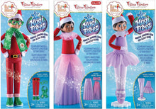 Load image into Gallery viewer, The Elf on the Shelf Magi-Freeze Set of 3: Holiday Hipster, Glitzy Gala Dress, and Tiny Tidings Tutu (Elf Not Included)