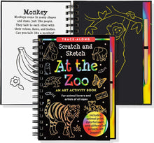Load image into Gallery viewer, Scratch and Sketch - At the Zoo: An Art Activity Book