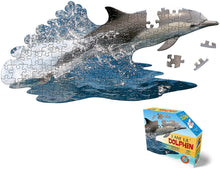 Load image into Gallery viewer, Madd Capp Puzzles Jr. - I AM LiL' DOLPHIN Animal-Shaped Jigsaw Puzzle, 100 Pieces