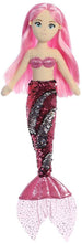 Load image into Gallery viewer, Aurora World 18" Sea Sparkles Plush Mermaids Set of 2 - Ava and Jenna &amp; Drawstring Bag